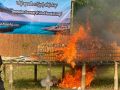 \'KNU\'เผายาบ้าล็อตใหญ่ 6.1 ล้านเม็ด ขนมาจากชายแดนรัฐคะเรนนี มุ่งเป้าเข้าไทย