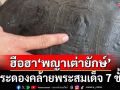 ฮือฮา! ‘พญาเต่ายักษ์’กระดองคล้ายพระสมเด็จ 7 ชั้น เชื่อมาให้โชคก่อนออกพรรษา