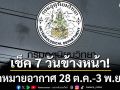 มาแล้ว!!! กรมอุตุฯคาดหมายอากาศ 7 วันข้างหน้า ตั้งแต่ 28 ต.ค.-3 พ.ย.68