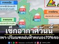 กรมอุตุฯเตือนกรุงเทพฯ-ปริมณฑลฝนฟ้าคะนอง 70% ของพื้นที่