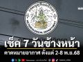 มาแล้ว! กรมอุตุฯคาดหมายอากาศ 7 วันข้างหน้า ตั้งแต่ 2-8 พ.ย.68