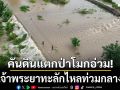 คันดินแตก!!! น้ำเจ้าพระยาทะลักไหลท่วมกลางดึก ชาวบ้านป่าโมกอ่วม