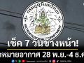 มาแล้ว กรมอุตุฯคาดหมายอากาศ 7 วันข้างหน้า ตั้งแต่ 28 พ.ย.-4 ธ.ค.68