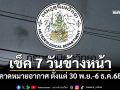 มาแล้ว! กรมอุตุฯคาดหมายอากาศ 7 วันข้างหน้า ตั้งแต่ 30 พ.ย.-6 ธ.ค.68