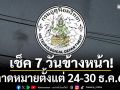 มาแล้ว! กรมอุตุฯคาดหมายอากาศ 7 วันข้างหน้า ตั้งแต่ 24-30 ธ.ค.68
