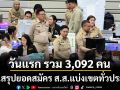 กกต.สรุปยอดสมัคร ส.ส.แบ่งเขตทั่วประเทศ วันแรก รวม 3,092 คน กทม.มากสุด 449 คน