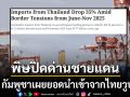 ปิดด่านชายแดนพ่นพิษ กัมพูชาเผยยอดนำเข้าจากไทยวูบ ยังไม่มีสัญญาณฟื้นตัว