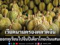 เวียดนามครองตลาดจีน ส่งออกทุเรียนปีเดียวเฉียด 9 แสนตัน โกยรัวๆแสนล้าน