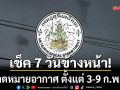 มาแล้ว! กรมอุตุฯคาดหมายอากาศ 7 วันข้างหน้า ตั้งแต่ 3-9 ก.พ.69