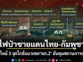 ไฟป่าชายแดนไทย-กัมพูชา พบไหม้ 3 จุดใกล้แนวเขต ทภ.2 ยันคุมสถานการณ์ได้