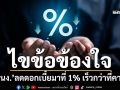 ไขข้อข้องใจ‘กนง.’ลดดอกเบี้ยมาที่ 1% เร็วกว่าที่คาด-SCBชี้เปรี้ยงลดอีกหากเศรษฐกิจแย่กว่าที่ประเมิน