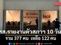 สส.รายงานตัวสภาฯ 10 วัน รวม 377 คน  เหลือ 122 คน