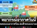 พยากรณ์อากาศวันนี้ ไทยตอนบนอากาศร้อน ฝนฟ้าคะนองบางแห่ง