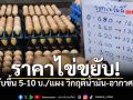 ตลาดตรังขยับยกแผง ไข่ไก่ 5-10 บาท พ่อค้าโอดน้ำมันแพง-แม่ไก่สู้ร้อนไม่ไหว