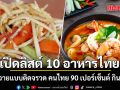หมอโอ๊ค เปิดลิสต์ 10 อาหารไทยยอดฮิต เร่งไตวายแบบติดจรวด คนไทย 90 เปอร์เซ็นต์ กินทุกวัน