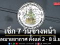 มาแล้ว! กรมอุตุฯคาดหมายอากาศ 7 วันข้างหน้า ตั้งแต่ 2 - 8 มิ.ย.69