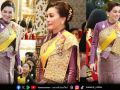 งามสมบรมราชินี ดีเทลผ้าทรงสะพัก \'สมเด็จพระนางเจ้า ฯ พระบรมราชินี\' ในพระราชพิธีมหามงคลเฉลิมพระชนมพรรษา 4 รอบ