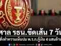 ศาล รธน.ขีดเส้น 7 วัน สั่งทำความเห็นปม พ.ร.ก.กู้เงิน 4 แสนล้าน