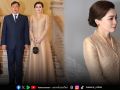 พระราชินี งามสง่าในฉลองพระองค์ผ้าไหมยกทองลายปักษาสวรรค์ ทอดพระเนตรนิทรรศการ LA MODE EN MAJESTE