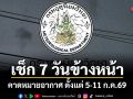 มาแล้ว! กรมอุตุฯคาดหมายอากาศ 7 วันข้างหน้า ตั้งแต่ 5-11 ก.ค.69
