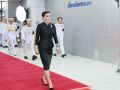 พระราชินี ทอดพระเนตรการดำเนินงานของโรงไฟฟ้าพลังน้ำเขื่อนรัชชประภา