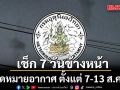 มาแล้ว! กรมอุตุฯคาดหมายอากาศ 7 วันข้างหน้า ตั้งแต่ 7-13 ส.ค.69