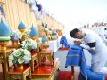 นายกฯ - ภริยา เป็นประธานในพิธีสวดพระพุทธมนต์และทำบุญตักบาตรถวายพระราชกุศล พระบรมราชชนนีพันปีหลวง