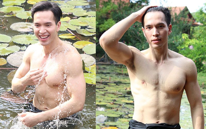 ร้อนรักในบึงบัว!'บอย'โชว์หุ่นแซ่บ กลัดมันเลื้อย'ดิว'!