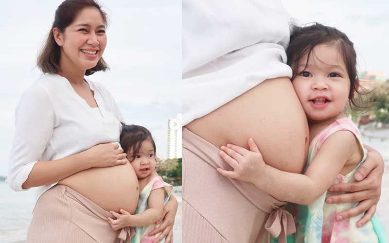 'เบนซ์ พรชิตา'เผยโมเมนต์น่ารัก 'น้องปราง'กอด-หอมท้องคุณแม่