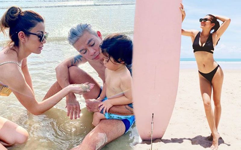 ‘เอมมี่ มรกต’อวดหุ่นสุดเซี๊ยะควงสามีและ’น้องสายน้ำ’เที่ยวทะเล