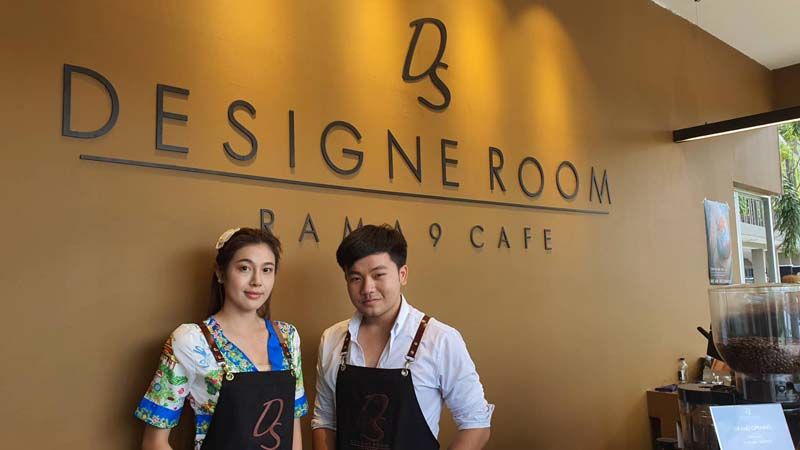 หอมละมุนกลิ่นกรุ่นกาแฟ!!!  แอปเปิ้ล-กิรษา เดินตามฝันเปิดร้าน  Design Room Rama9 café