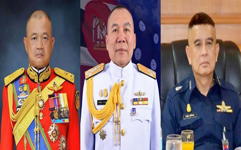 ทูลเกล้าฯโผทหาร  รายชื่อผบ.เหล่าทัพไม่พลิก  พล.ร.อ.ชาติชายคุมทร.