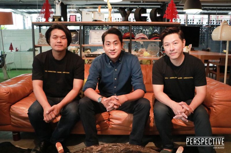 'เปอร์'พากระทบไหล่ 2 ผู้ก่อตั้งบริษัทผลิตแอนนิเมชั่นระดับประเทศ