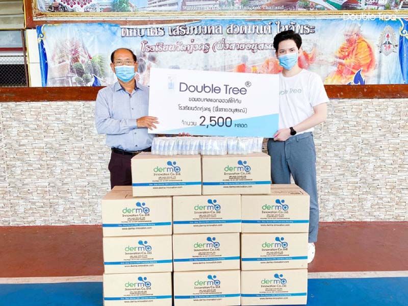 พระเอกใจบุญ! ‘เต๋า-เศรษฐพงศ์’  บริจาค เจลแอลกอฮอล์