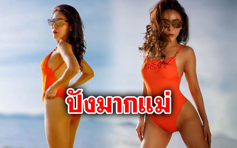 แซ่บสุดซี๊ด! 'เป็กกี้ ศรีธัญญา'อวดหุ่นฮอตในชุดว่ายน้ำสีจี๊ด