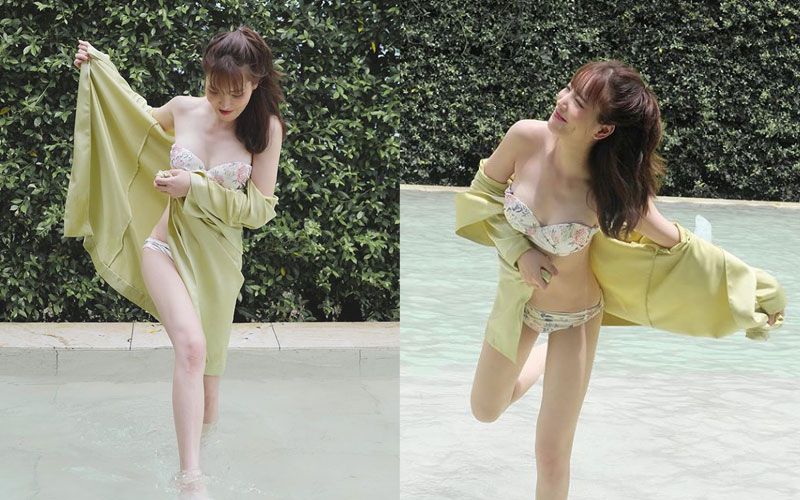 'แกรนด์'เซ็กซี่เบาๆพอเขย่าหัวใจ แจกความสดใสชุดบิกินี่เผยผิวขาวออร่า