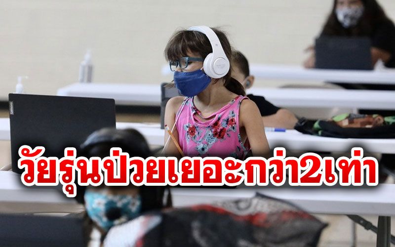 'สหรัฐ'พบ‘อัตราป่วยโควิด-19’ในวัยรุ่น สูงกว่า'เด็กเล็ก'เกือบ2เท่า