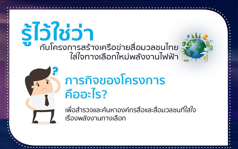 โครงการสร้างเครือข่ายสื่อมวลชนไทยฯ สร้างการมีส่วนร่วม ความรู้ ความเข้าใจเรื่องพลังงานจากแสงอาทิตย์และขยะ