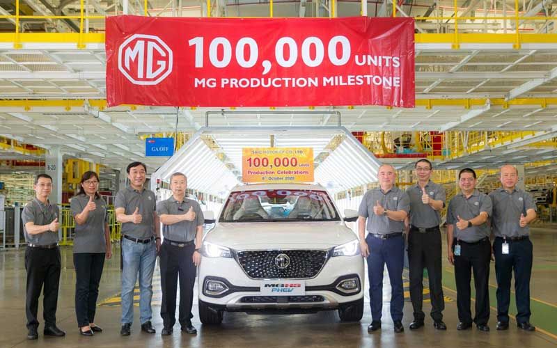 'เอ็มจี' ฉลองยอดการผลิตรถยนต์ในประเทศไทยครบ 100,000 คัน