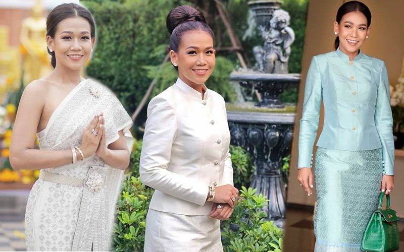 'กาละแมร์'สวมชุดไทย สวย คม สไตล์หญิงไทย