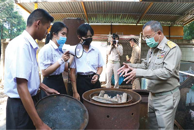 สกู๊ปพิเศษ : โรงเรียนหัวตะพานวิทยาคมปลอดขยะ  รางวัลถ้วยพระราชทานความภูมิใจชาวอำนาจเจริญ