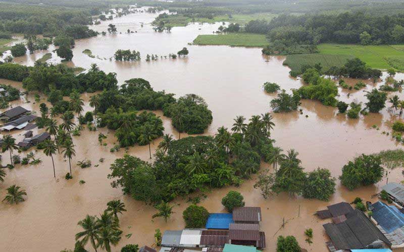 5 จังหวัดใต้อ่วม!!‘ปภ.เร่งช่วยเหลือคลี่คลายสถานการณ์น้ำท่วม