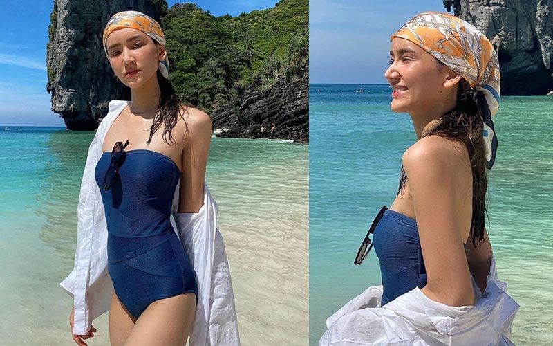 ร้อนแรงทะเลเดือด 'ไอซ์ อมีนา' โพสท่าแซ่บ !!! อวดหุ่นเซ็กซี่ริมชายหาด