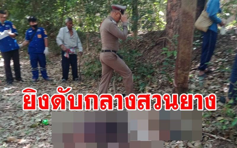 หนุ่มออกไปกรีดยางกลางดึกถูกยิงดับปริศนา ตร.เรียกสอบคนใกล้ชิด​หาเบาะแสปมสังหาร