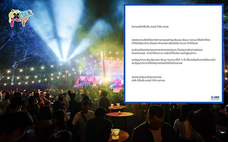 'แกรมมี่'ขอโทษทุกฝ่าย! 'บิ๊กเมาท์เท่น'หละหลวมป้องโควิด ชี้เป็นบทเรียนครั้งใหญ่