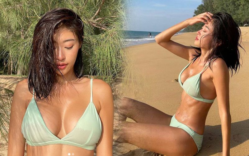 'ยิปซี คีรติ'อวดอกตู้ม แจกความสดใสซาบซ่าริมหาด