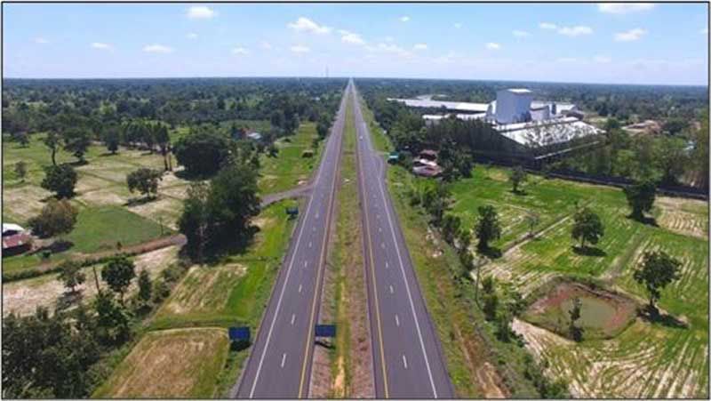 เปิดใช้ถนน4เลน  สายแยกบ้านจาน  ไปอุบลราชธานี  เชื่อมเส้นทางค้า