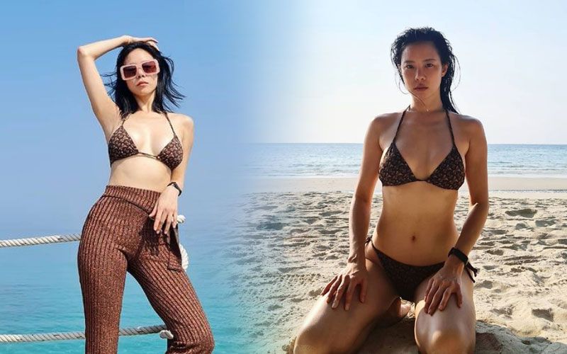 'คริส หอวัง'สลัดผ้าอวดหุ่นเซ็กซี่ ทวีความฮอตริมชายหาด