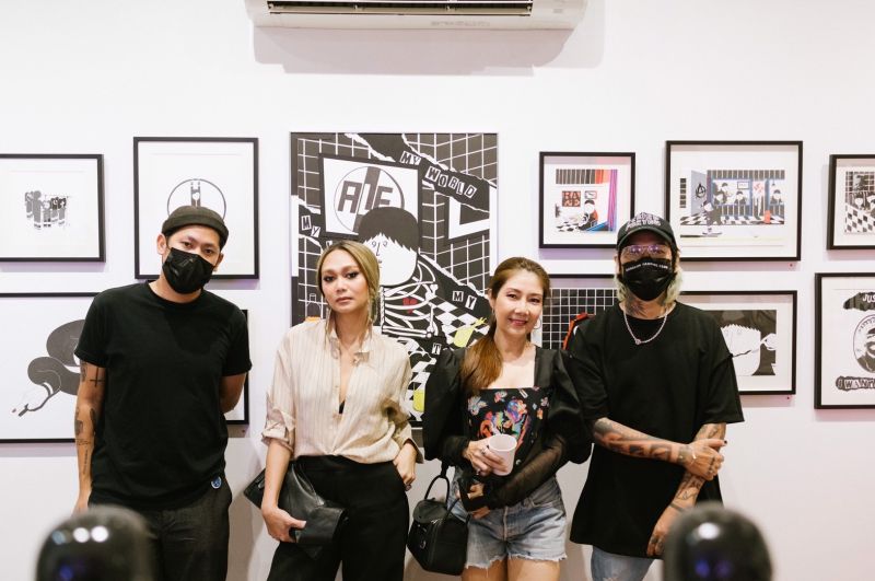 ทัพคนดัง-ศิลปิน'ตุลไวทูรเกียรติ- คิดเบญจรงคกุล'ร่วมชมจัดงานแสดงศิลปะ 'My Way'Exhibition by NEV3R & MAX