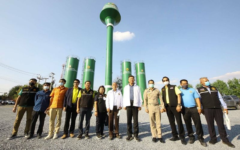 อธิบดี 'น้ำบาดาล' นำคณะกรรมการ กปร. เยี่ยมชมระบบส่งน้ำบาดาลระยะไกลสุพรรณบุรี